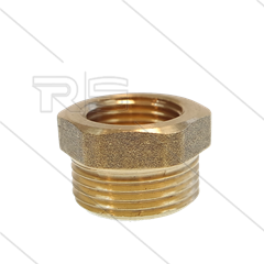 Verloopring - messing - 3/4&quot; bu x 1/4&quot; bi