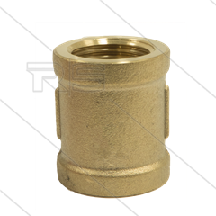 Sok - messing - 2 x 3/8&quot; bi