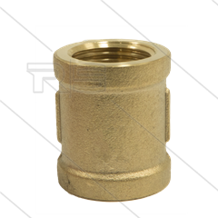 Sok - messing - 2 x 1/2&quot; bi