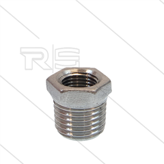 Verloopring - RVS - 1/4" bu x 1/8" bi