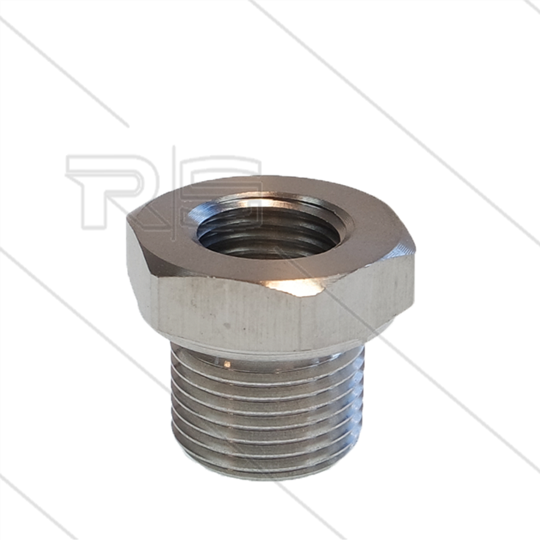Verloopring - RVS - 3/8" bu x 1/4" bi