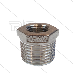 Verloopring - RVS - 1/2" bu x 1/4" bi