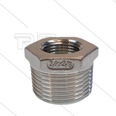 Verloopring - RVS - 3/4" bu x 3/8" bi