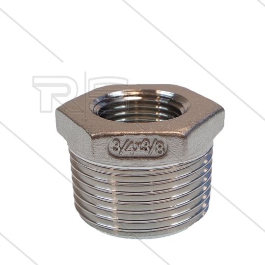Verloopring - RVS - 3/4" bu x 3/8" bi