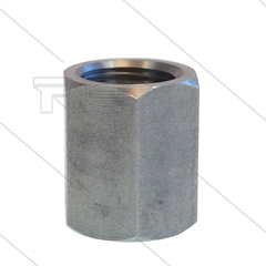 Sok RVS 1/2" - zeskant 