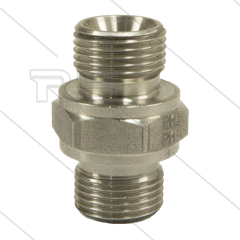Dubbele nippel - RVS - 2 x 1/4&quot; bu - BSP - 400 Bar