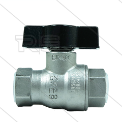 Kogelkraan 3/8&quot; - T-handle - RVS316 - 100 Bar - 2 x 3/8&quot; bi