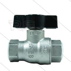 Kogelkraan 1/2&quot; - T-handle - RVS316 - 100 Bar - 2 x 1/2&quot; bi