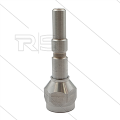 Stecknippel - M22x1,5 IG - Edelstahl - passend zu KEW - 220 Bar - SW27