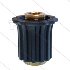 TR1 - verstelbare nozzlehouder - 250 Bar - 30 l/min - max 160°C - 1/4&quot; BSP bi x 1/4&quot; Npt bi