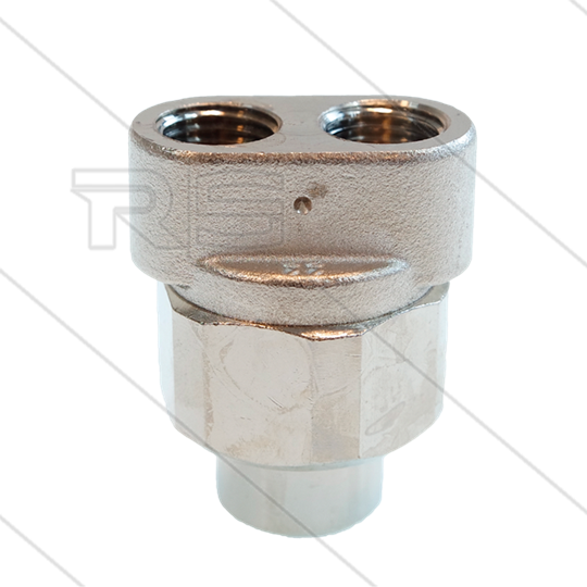TD1 - kantelbare nozzlehouder - zonder isolatie - 200 Bar - 40 l/min - max 90°C - 1x 1/4&quot; BSP bi