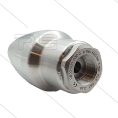 TN500 vuilfrees 0.030 - M20 x 1 bi - 600 Bar - RVS