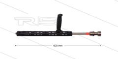 RP72 Schuimlans - L=60cm - nozzle 3,2 - 1/4&quot; bu - rode markering - (> 26 l/min)