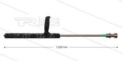RP72 Schuimlans - L=120cm - nozzle 2,0 - 1/4&quot; bu - groene markering - (< 15 l/min)