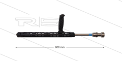 RP72 Schuimlans - L=60cm - nozzle 2,7 - 1/4&quot; bu - blauwe markering - (< 26 l/min)