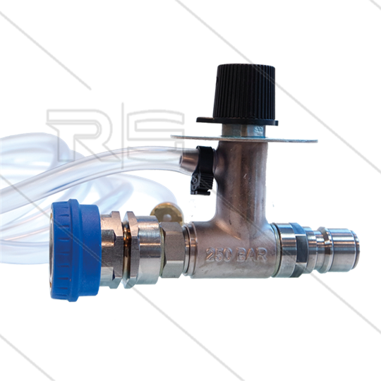 Schuiminjector KEW - RVS - max 250 Bar - 15l/min - 2m zuigslang met zeef - voor agressieve