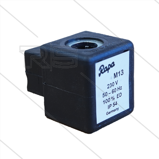 Spoel voor magneetventiel - Rapa - M13 - 230V - bij passende kabel 260168