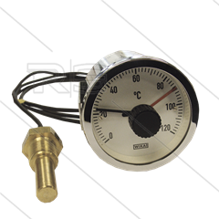 Klokthermostaat - Type SC15 - 0 t/m 120°C - capillair L=1500mm - voeler 3/8&quot; bu - 250V - 5A