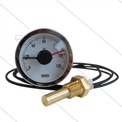 Klokthermostaat - Type SC15 - 0 t/m 100°C - capillair L=4000mm - voeler 3/8" bu - 250V - 5A