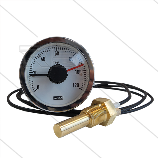 Klokthermostaat - Type SC15 - 0 t/m 100°C - capillair L=4000mm - voeler 3/8" bu - 250V - 5A