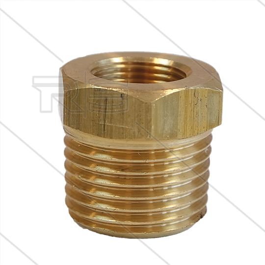 Thermostaat adapter - messing - 1/2&quot; bu BSPT x M14x1 bi - t.b.v. 260320