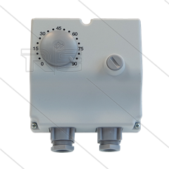 Dubbele dompelthermostaat TLSC met begrenzer - schacht 1/2&quot; - L=100mm - 0 t/m 90°C