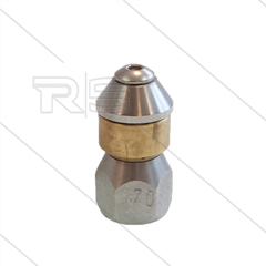 rotierende Kanaldüse - 0.070 - 3x nach hinten - Ø19mm - 1/4" IG