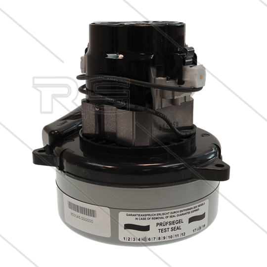 Stofzuigermotor - 430 W - 24V - bouwwijze bypass - met uitblaasmond en steun - TH=165mm - TBH=69mm