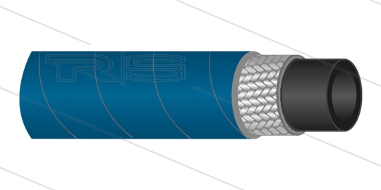 HD-slang - 1SC-06 (1/4") - blauw - 250 Bar - Ø12,2mm - 150°C