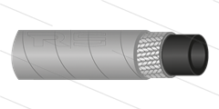 HD-slang - 1SC-12 (1/2") - grijs - 180 Bar - Ø19,1mm - 150°C