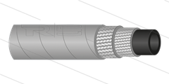 HD-slang - 2SC-10 (3/8&quot;) - grijs - 400 Bar - Ø17,0mm - 150°C