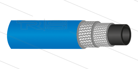 HD-slang - 2SC-10 - (3/8") - blauw - HyWasher - Gladde buitenmantel - 420 Bar