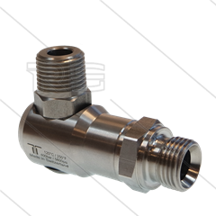 WDEI Swivel - haaks - 1 lager - 2 x 1/2&quot; bu BSP - 400 Bar - NW11 - 30 tpm - max 120°C