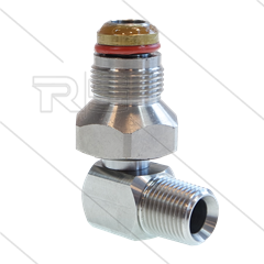 Swivel - haaks - Faicom - model BGX - RVS304 - 1/2&quot; bu x 3/4&quot; bu - 400 Bar - NW16 - max 150°C