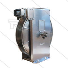 ST14/10e - Haspelautomaat - RVS - max 300 Bar - Slang: 14m 5/16&quot; - 12m 1/2&quot;