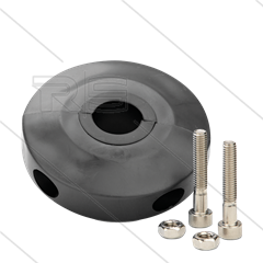 Slangstop universeel Ø10 tot 34mm - Zwart
