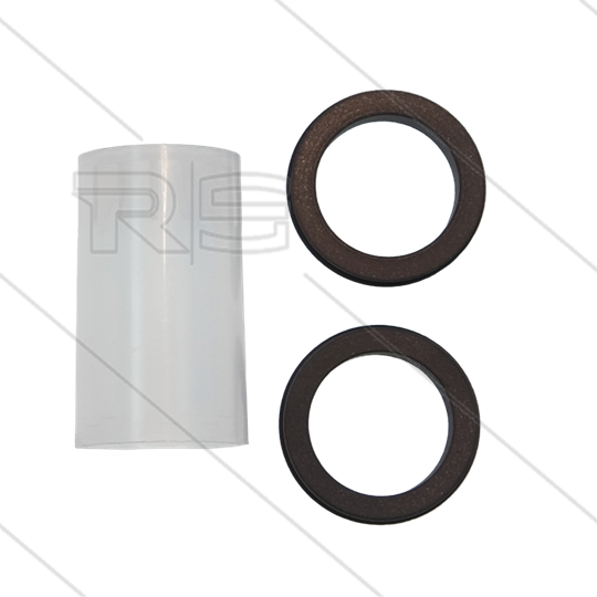 Afdichtset - TEHA - haakse swivels - 3/8&quot; - 1/2&quot; - max 180°C - PTFE / Viton