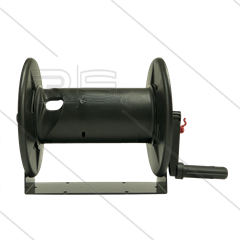 T47 - Haspel - kunststof - 40m - 250 Bar - slang: 3/8&quot; - 3/8&quot; bu - RVS swivel en steun
