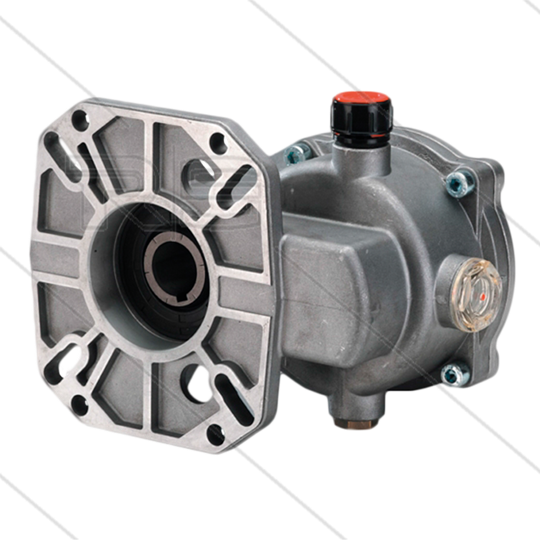 B18 - reductiekast - pompserie: 47(VHT) - 59(E3) - 66(VHT-SS) - 2.176:1 - 8 tot 13 kW - 1 1/8&quot; as