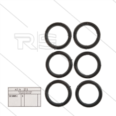 Kit 21 - Set topringen  Ø20mm (6x) - Serie 50