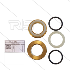 Kit 25 - Set messing ringen + O-ringen  Ø22mm (3x)