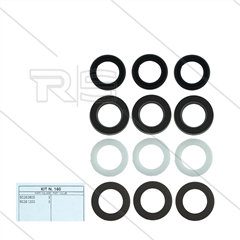 Kit 160 - Manchetset Ø15mm voor 3 plunjers - Serie 63
