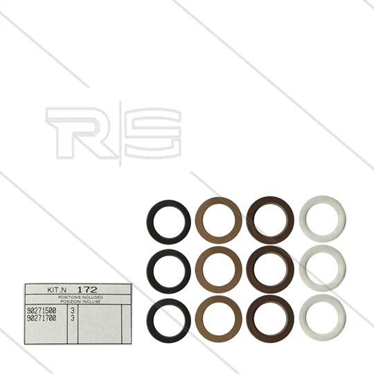Kit 172 - Set LD + HD afdichtingen Ø22mm (3x) - Serie 66