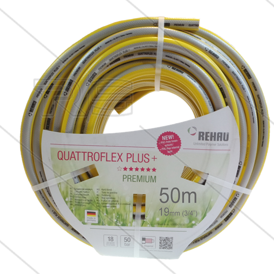 Quattroflex Plus - lagedrukslang - 19mm (3/4&quot;) - rol à 50m - Temp: -20° tot 60°C - 12 Bar