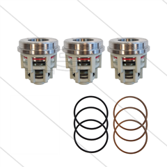 Kit 2012 - Set zuigkleppen (3x) - Serie 71 + 71(V)HT + Pratissoli KF40