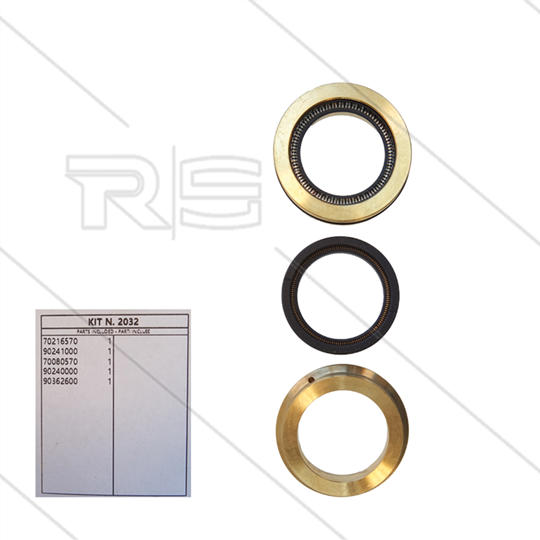 Kit 2032 - Complete afdichtingsset Ø36mm voor 1 plunjer - serie 70(V)HT