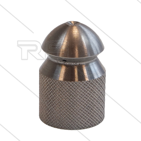 Rioolnozzle - 0.100 - 4 x 0.95 - 1/4&quot; bi - RVS