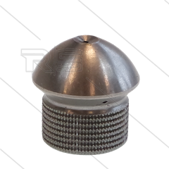 Rioolnozzle met voorboring - 0.055 - 3 x 0.70 + 1 x 0.70 - 1/8&quot; bi - RVS