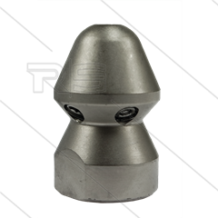 RU20 - Rioolnozzle - 0.200 - 1 x 1,00mm + 5 x 1,25mm - 300 Bar - max 160°C - 1/2&quot; bi - vernikkeld