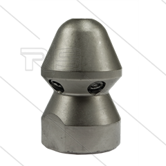 RU30 - Rioolnozzle - 0.300 - 1 x 1,00mm + 5 x 1,50mm - 300 Bar - max 160°C - 1/2&quot; bi - vernikkeld